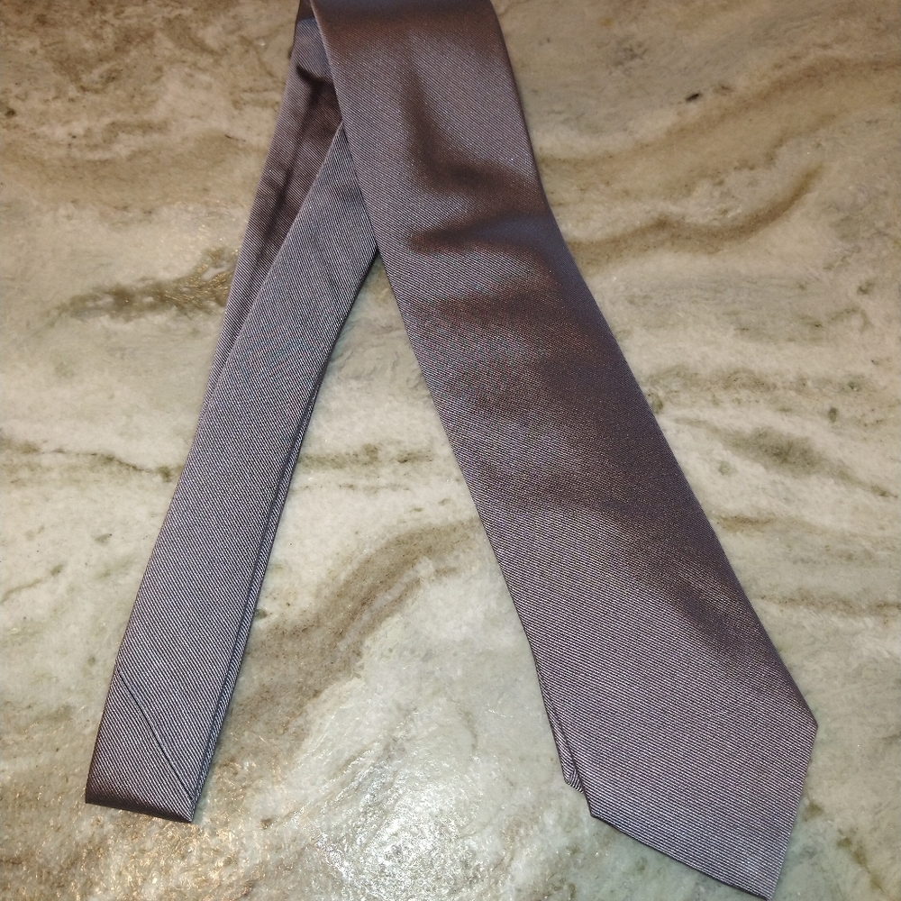 Silver Silk Tie